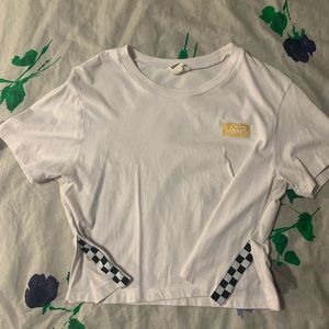 VANS white checkered tee